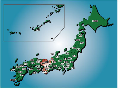 日本地図ー近畿