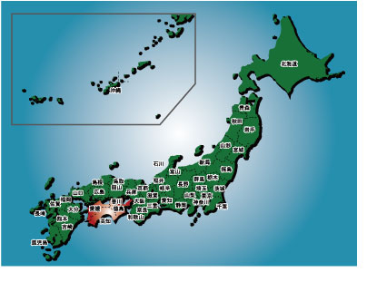 日本地図ー四国